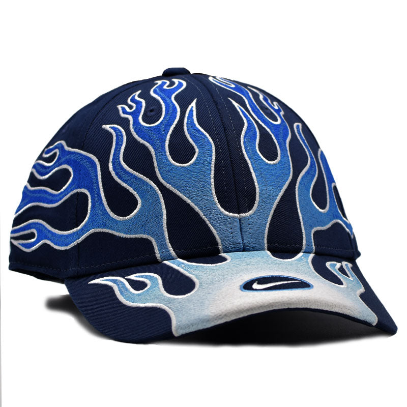NIKE CLUB CAP STRUCTURED OG FLAME CAP NAVY BLUE HV6642-410