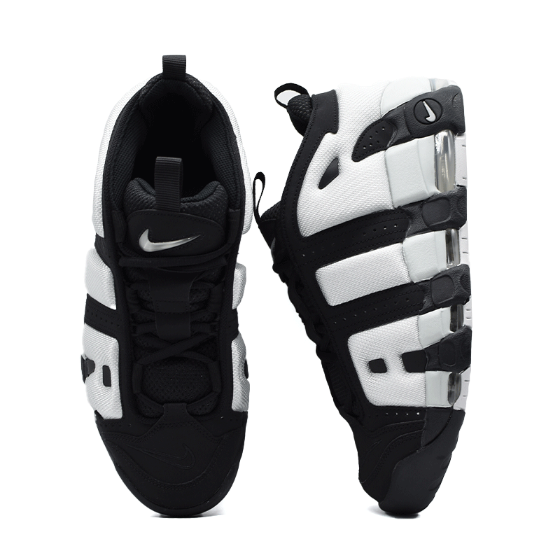 Nike air more uptempo silver sales