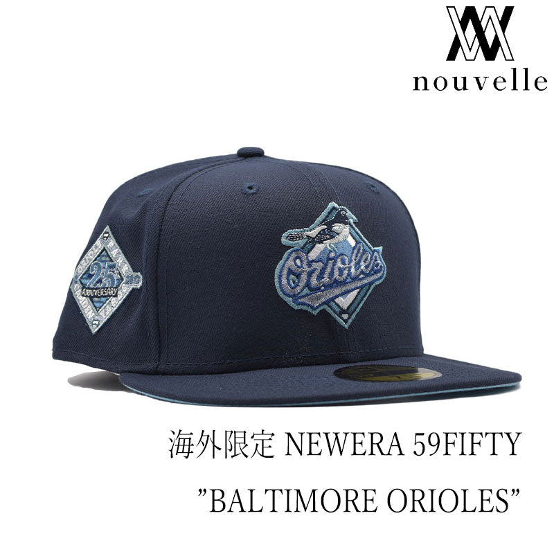 海外限定 NEW ERA 59FIFTY ” BALTIMORE ORIOLES NAVY ” – nouvelle