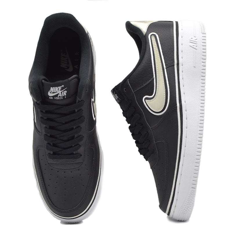 Nike Air Force 1 黒/白 AF-1 NBA Nike Air Force 1 One Low 07 LV8 Sport AF1 Black/White-Grey