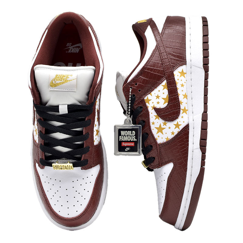 SUPREME × NIKE SB DUNK LOW OG QS GOLD STARS 