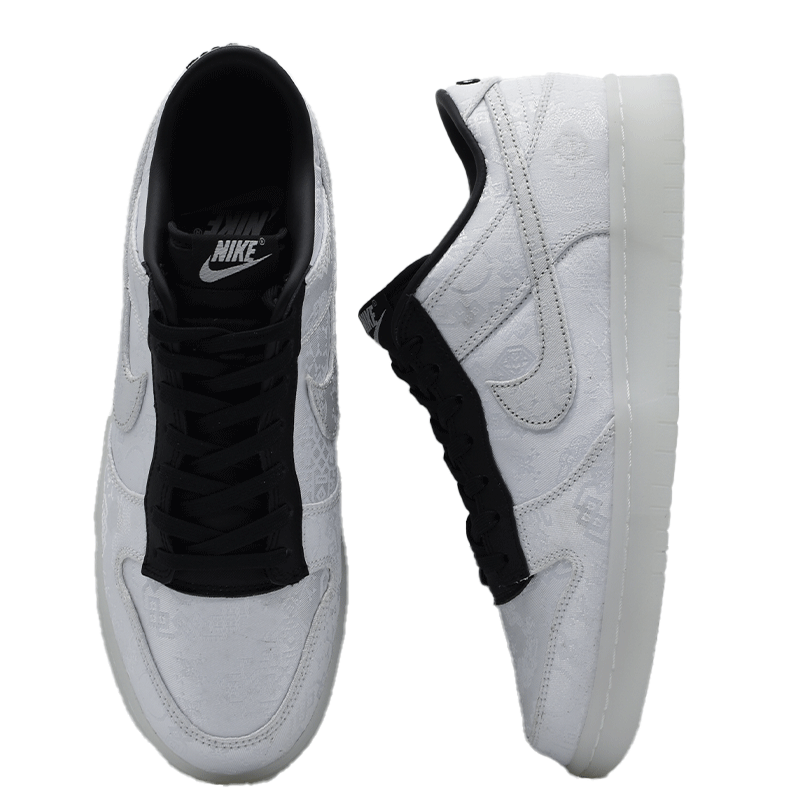 FRAGMENT DESIGN × CLOT × NIKE DUNK LOW WHITE/BLACK FN0315-110 