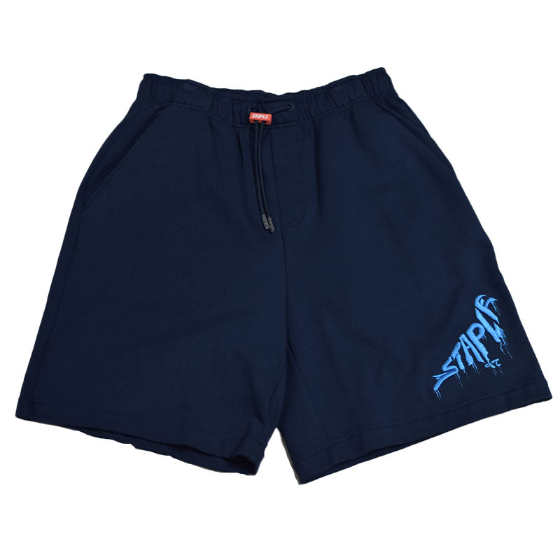 STAPLE PIGEON DRIP SWEATSHORT NAVY