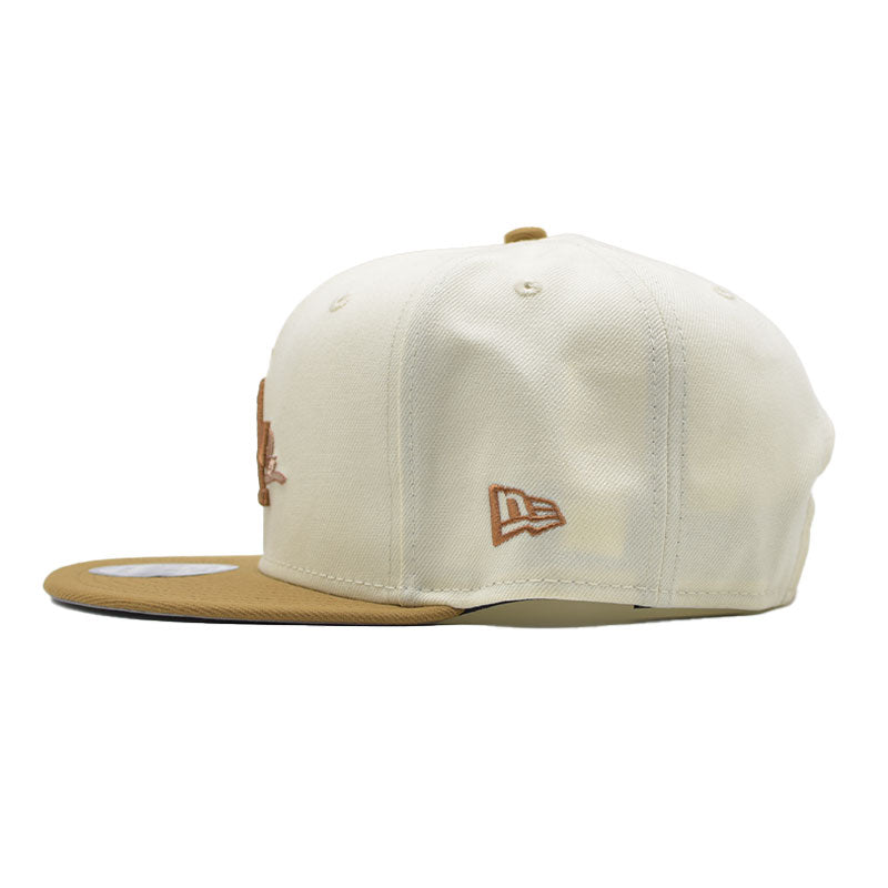 海外限定 NEW ERA 9FIFTY ” LOS ANGELES DODGERS WHITE BROWN ”