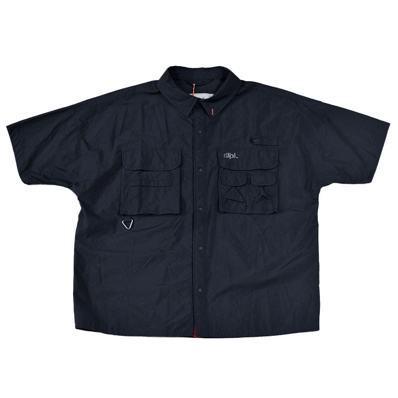 STAPLE RITZ S/S NYLON SHIRT BLACK