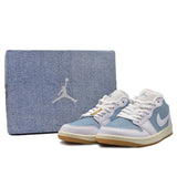NIKE AIR JORDAN 1 LOW DENIM / WORN BLUE " HQ2004-400