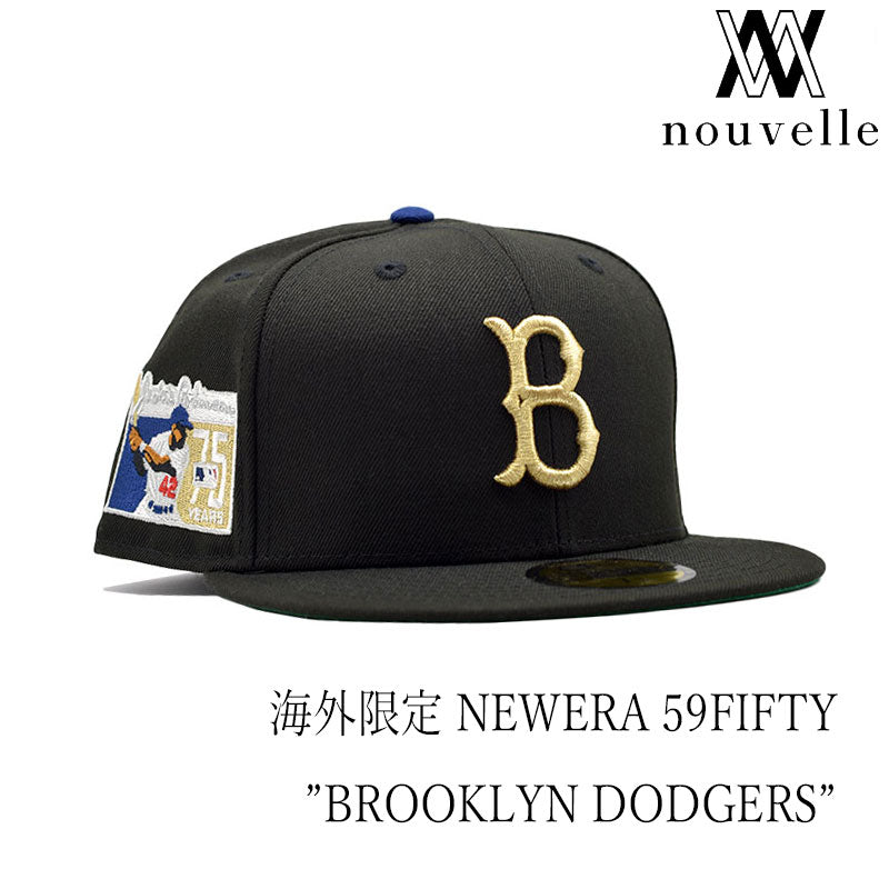 海外限定 NEW ERA 59FIFTY ” BROOKLYN DODGERS BLACK "