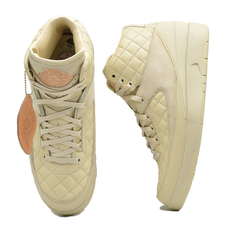 JUST DON × NIKE AIR JORDAN 2 RETRO BEACH / METALLIC GOLD - UNIVERSITY RED 834825-250