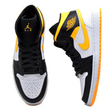 NIKE WOMEN'S AIR JORDAN 1 MID SE " LASER ORANGE BLACK " CV5276-107