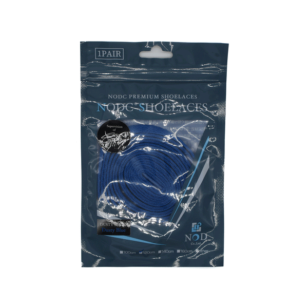 NODC®PREMIUM SHOELACES DUSTY BLUE