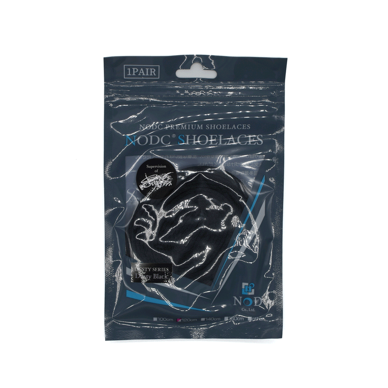 NODC®PREMIUM SHOELACES DUSTY BLACK