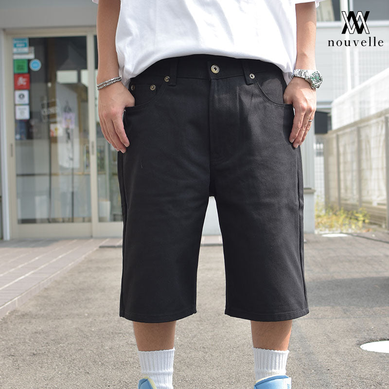 KNO-BETTA DENIM SHORTS デニム ショーツ ブラックデニム
