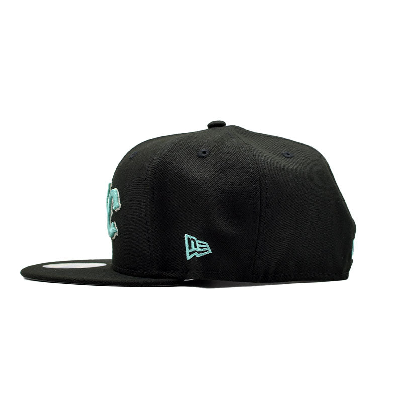 海外限定 NEW ERA 59FIFTY ” NEWYORK METS  BLACK TIFFANY BLUE ”