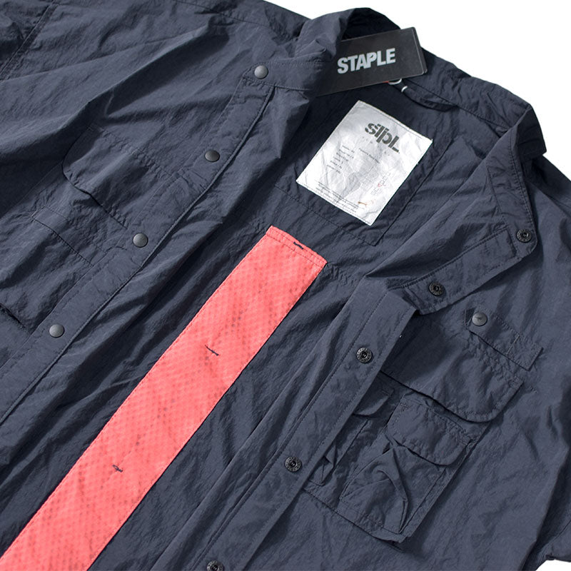 STAPLE RITZ S/S NYLON SHIRT BLACK
