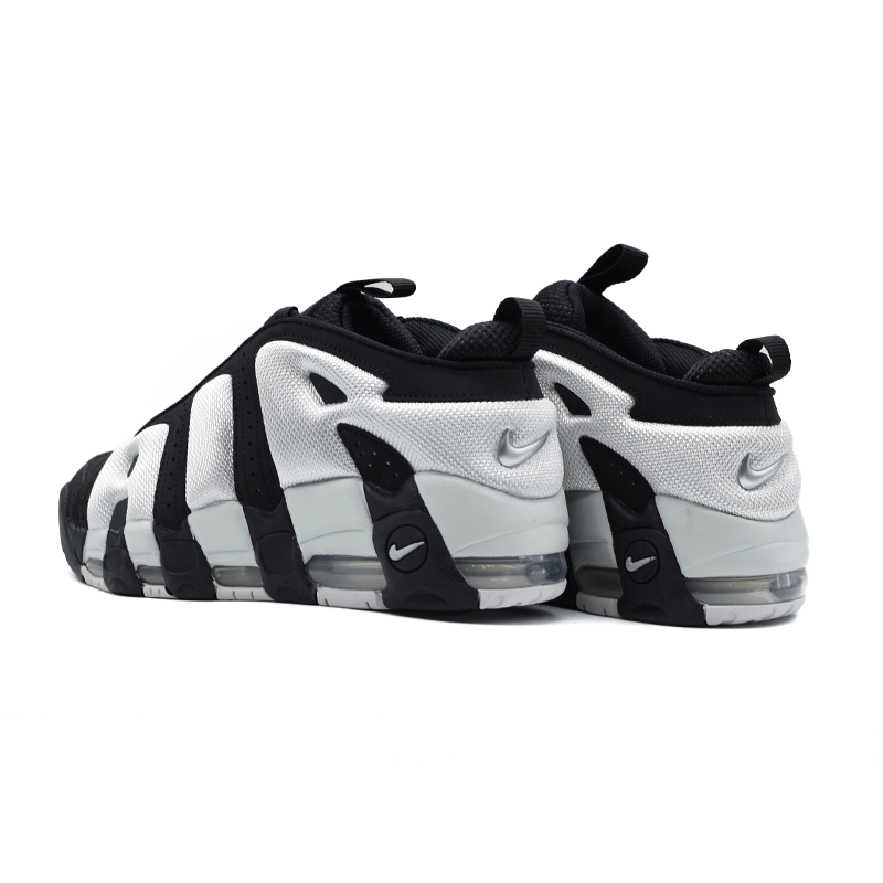 Nike air more uptempo black and white shop