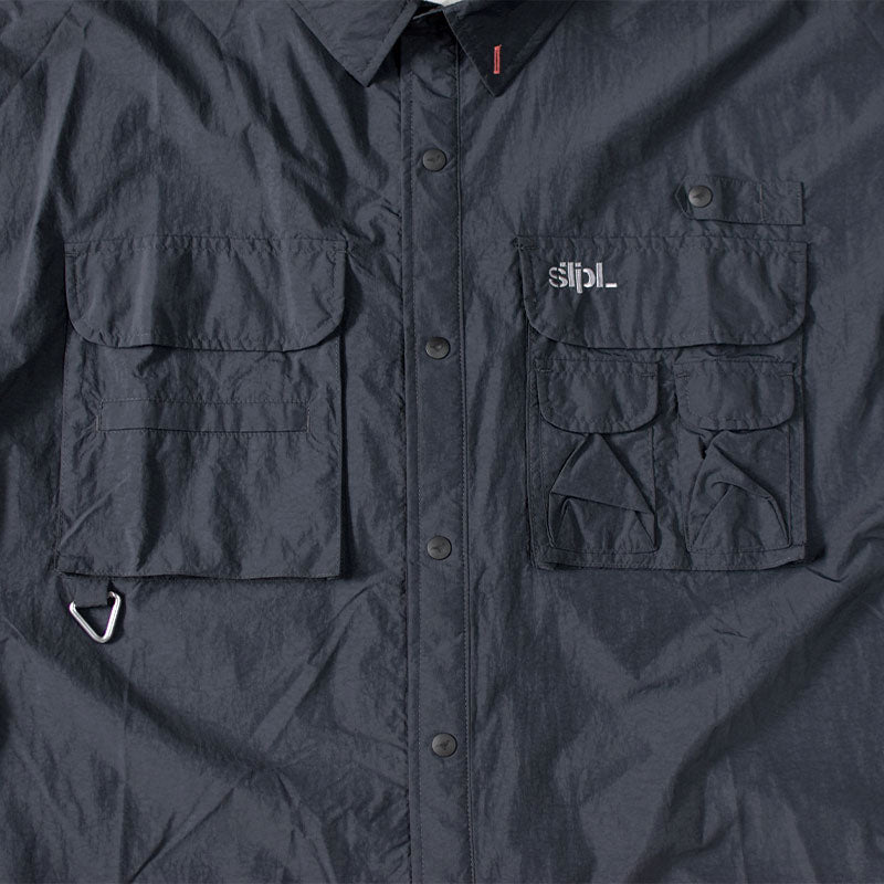 STAPLE RITZ S/S NYLON SHIRT BLACK