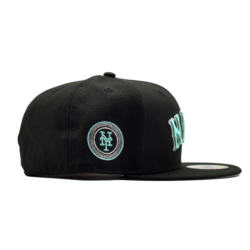 海外限定 NEW ERA 59FIFTY ” NEWYORK METS  BLACK TIFFANY BLUE ”