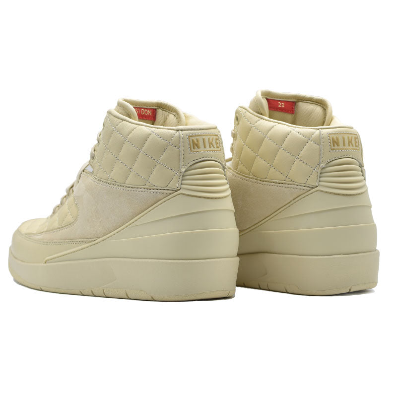 JUST DON × NIKE AIR JORDAN 2 RETRO BEACH / METALLIC GOLD - UNIVERSITY RED 834825-250