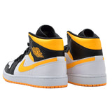 NIKE WOMEN'S AIR JORDAN 1 MID SE " LASER ORANGE BLACK " CV5276-107