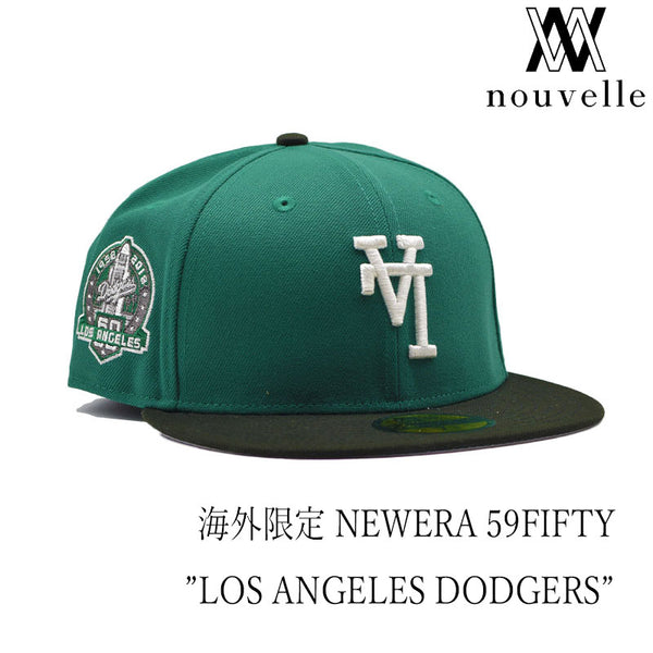 海外限定 NEW ERA 59FIFTY ” LOS ANGELES DODGERS GREEN BLACK ” UPSIDE DOWN LOGO