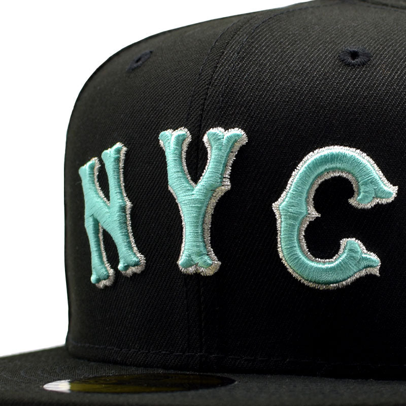 海外限定 NEW ERA 59FIFTY ” NEWYORK METS  BLACK TIFFANY BLUE ”