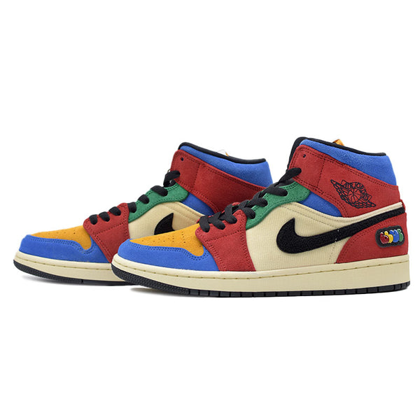 BLUE THE GREAT×NIKE AIR JORDAN 1 MID FEARLESS " MULTI " CU2805-100