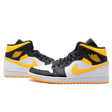 NIKE WOMEN'S AIR JORDAN 1 MID SE " LASER ORANGE BLACK " CV5276-107