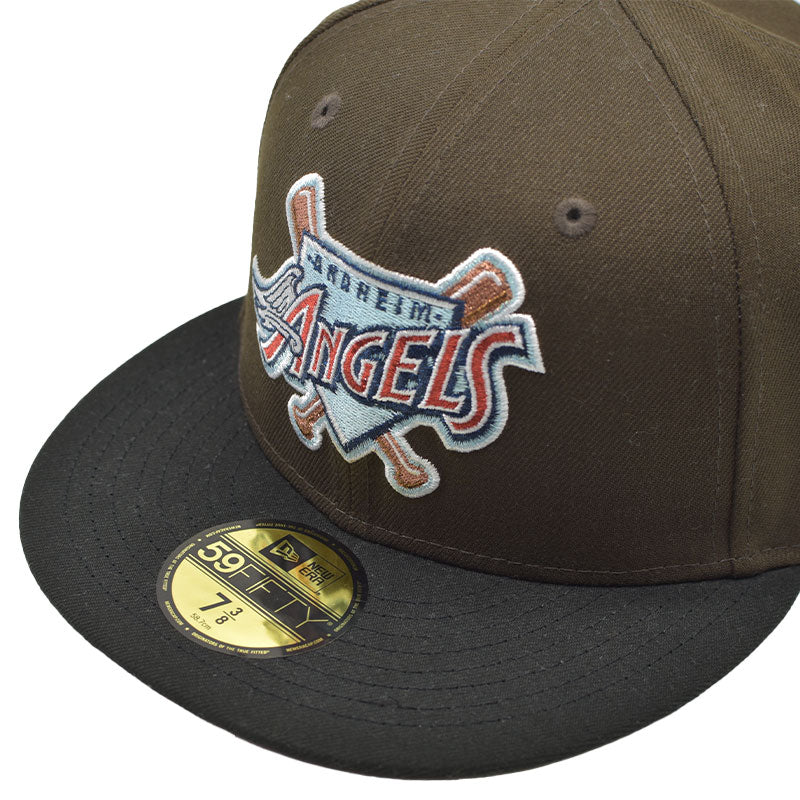 海外限定 NEW ERA 59FIFTY ANAHEIM ANGELS BROWN