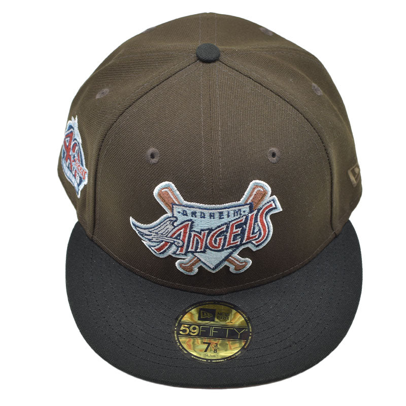 海外限定 NEW ERA 59FIFTY ANAHEIM ANGELS BROWN