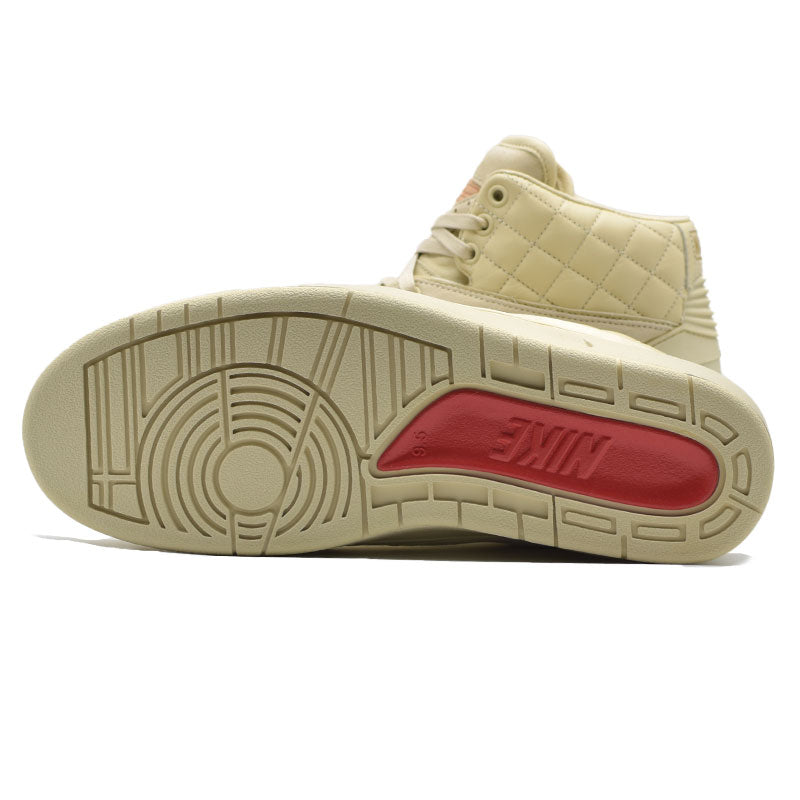 JUST DON × NIKE AIR JORDAN 2 RETRO BEACH / METALLIC GOLD - UNIVERSITY RED 834825-250