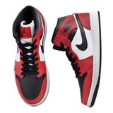 NIKE AIR JORDAN 1 MID "CHICAGO BLACK TOE" 554724-069