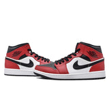 NIKE AIR JORDAN 1 MID "CHICAGO BLACK TOE" 554724-069