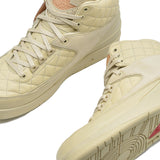 JUST DON × NIKE AIR JORDAN 2 RETRO BEACH / METALLIC GOLD - UNIVERSITY RED 834825-250