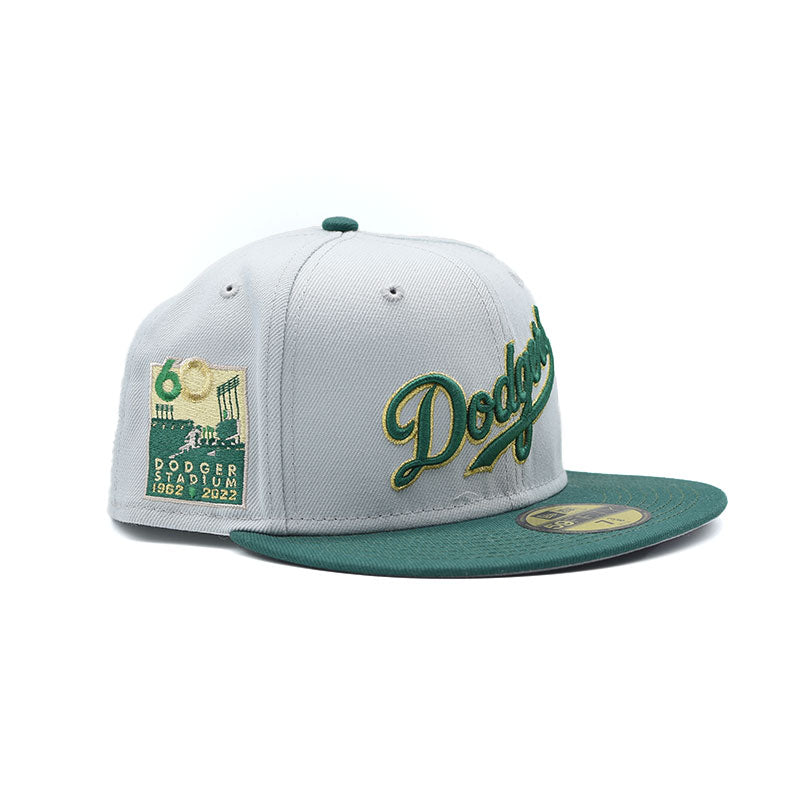 海外限定 NEW ERA LOS ANGELES DODGERS 60TH ANNIVERSARY CONCRETE GOLD TWO TONE EDITION 59FIFTY FITTED GORRA