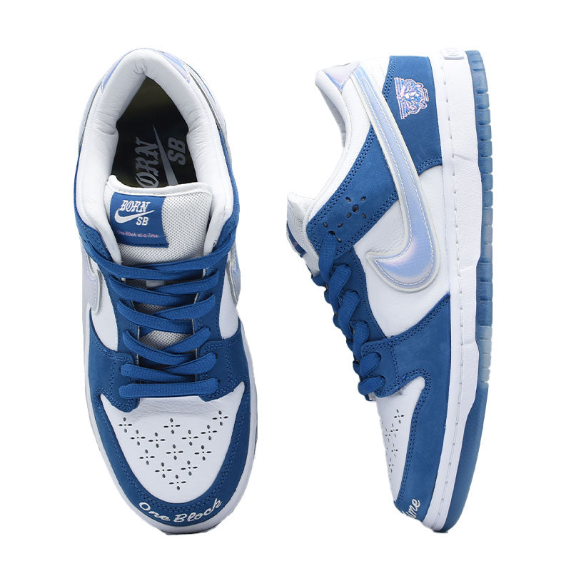 海外限定 BORN X RAISED × NIKE SB DUNK LOW “ WHITE NAVY ” FN7819-400