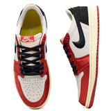 TROPHY ROOM × NIKE AIR JORDAN 1 LOW OG ROOKIE CARD " HOME" & "AWAY " FN0432-100