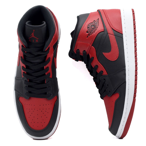 NIKE AIR JORDAN 1 MID "BRED" 554724-074