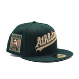 海外限定 NEW ERA OAKLAND ATHLETICS RICKEY HENDERSON FIELD DARK GREEN COPPER 59FIFTY FITTED CAP