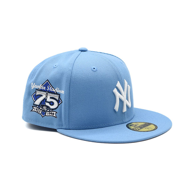 海外限定 NEW ERA NEW YORK YANKEES 75TH ANNIVERSARY FRESH BLUE PRIME EDITION 59FIFTY FITTED