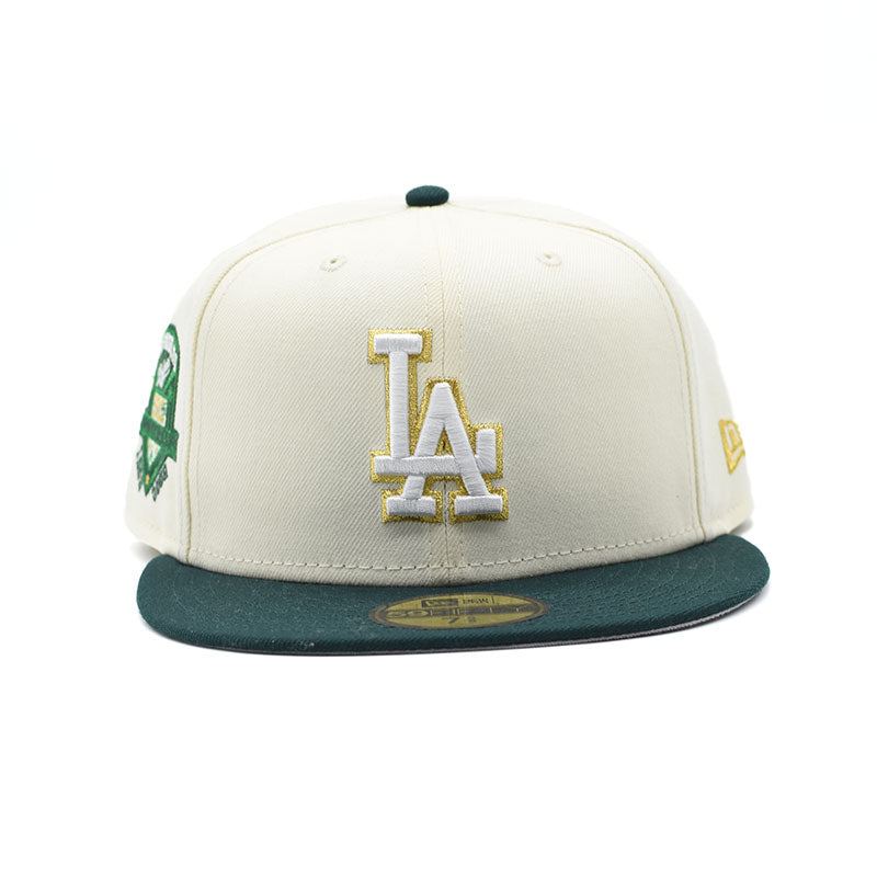 海外限定 NEW ERA LOS ANGELES DODGERS 50TH ANNIVERSARY CHROME GOLD TWO TONE EDITION 59FIFTY FITTED GORRA