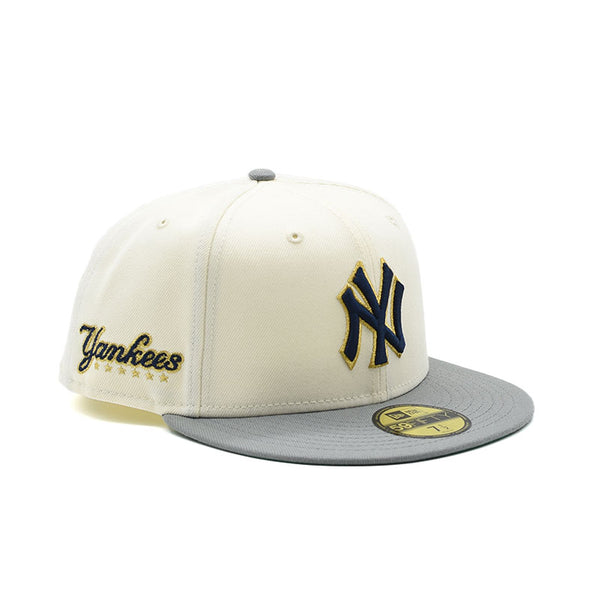 海外限定 NEW ERA NEW YORK YANKEES CHROME GOLD TWO TONE EDITION 59FIFTY FITTED HAT