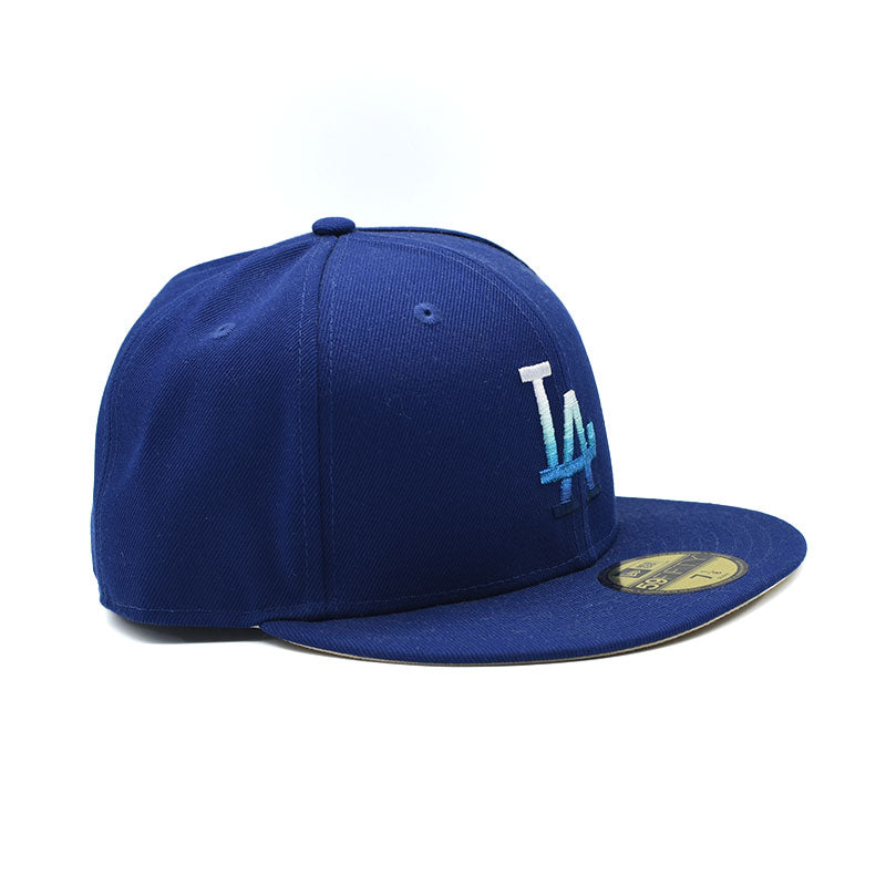 海外限定 NEW ERA 59FIFTY GRADIENT LOS ANGELES DODGERS BEIGE UNDER VISOR