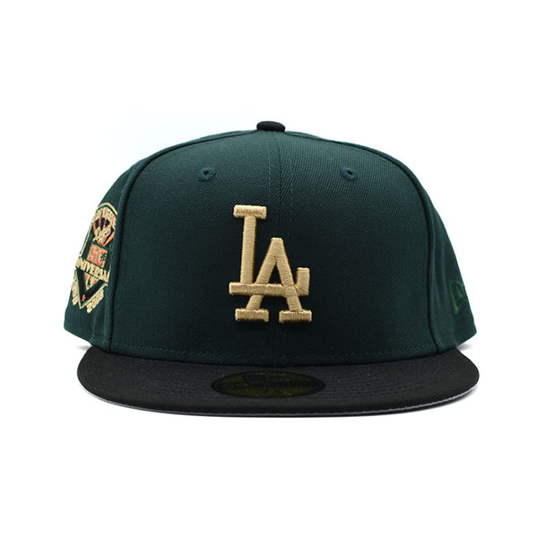 海外限定 NEW ERA LOS ANGELES DODGERS 50TH ANNIVERSARY GREEN TWO TONE EDITION 59FIFTY FITTED CAP