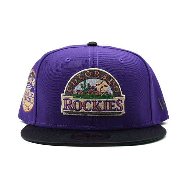 海外限定 NEW ERA COLORADO ROCKIES 10 YEARS ANNIVERSARY SATIN BRIM EDITION 59FIFTY FITTED CAP