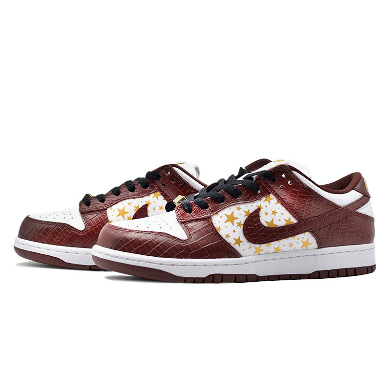 SUPREME × NIKE SB DUNK LOW OG QS GOLD STARS " BROWN " DH3228-103