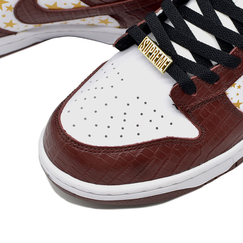 SUPREME × NIKE SB DUNK LOW OG QS GOLD STARS " BROWN " DH3228-103