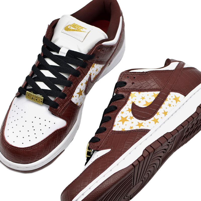 SUPREME × NIKE SB DUNK LOW OG QS GOLD STARS " BROWN " DH3228-103