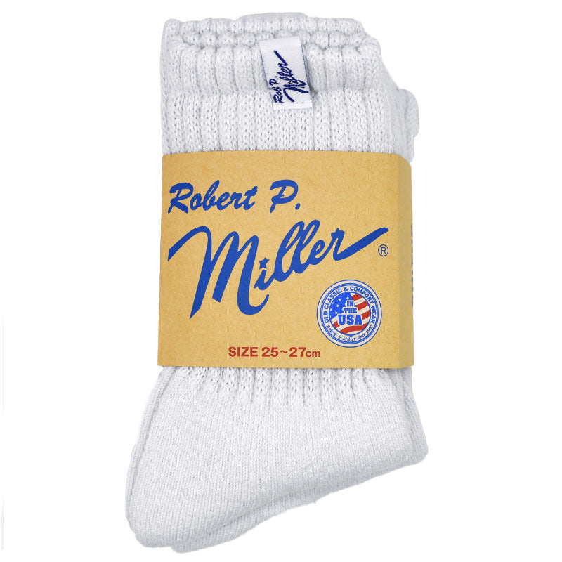 MILLER 3P CREW LENGTH SOCKS WHITE