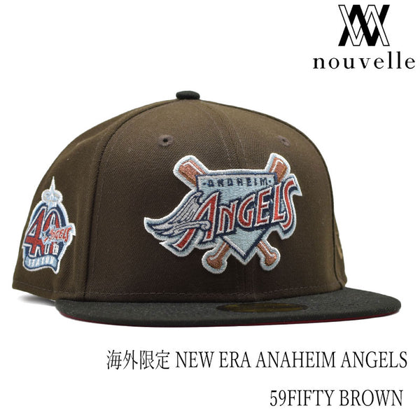 海外限定 NEW ERA 59FIFTY ANAHEIM ANGELS BROWN