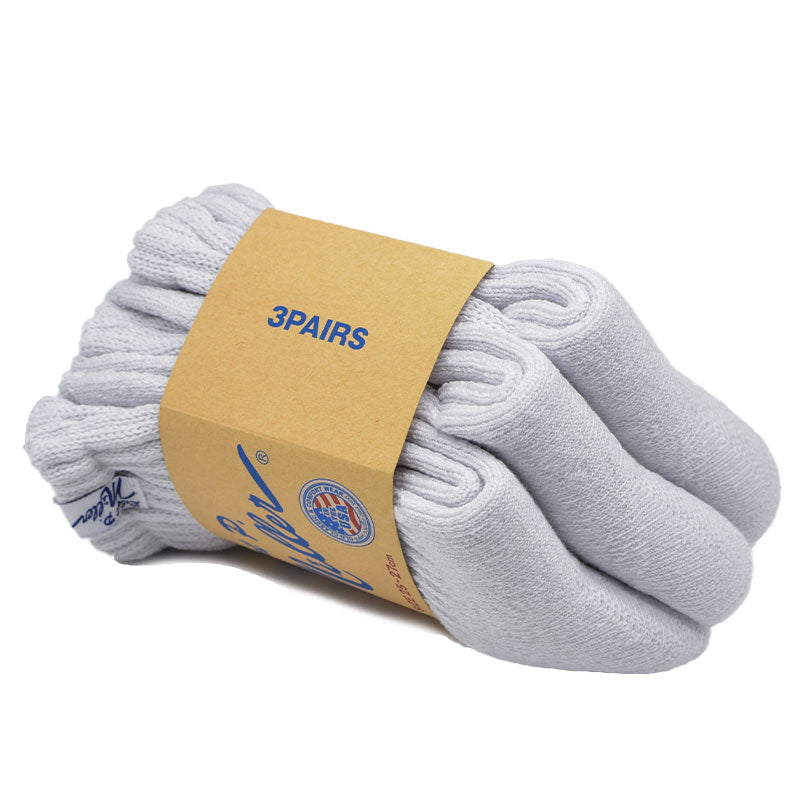 MILLER 3P CREW LENGTH SOCKS WHITE